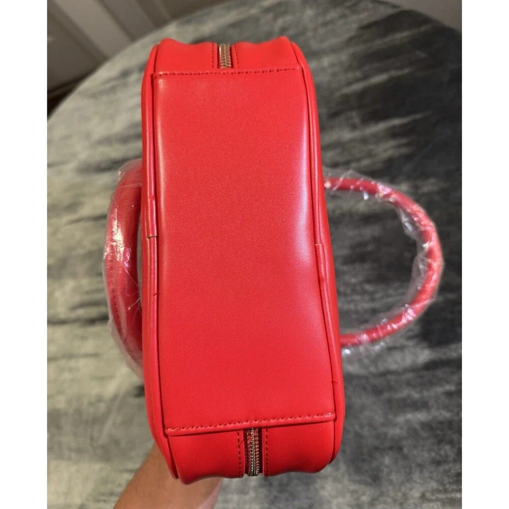 New Red Leather Hudson + Bleeker Purse Hand Bag Crossbody Strap Multi Use